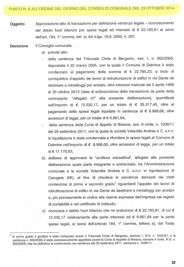 I documenti sono da pagina 23 http://t.co/nHHTaAqsm3 #opendalmine http://t.co/OB6q7wv1w9